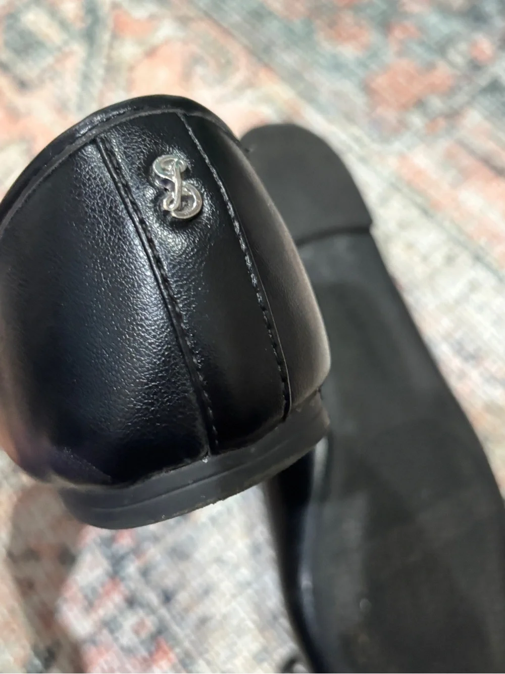 Sam & Libby Black Bow Detail Ballet Flats